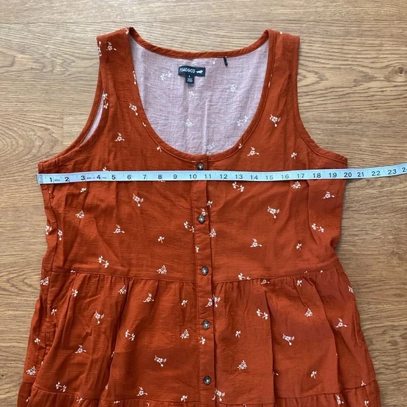 Toad&Co Terracotta Floral Midi Dress - Picture 2 of 5